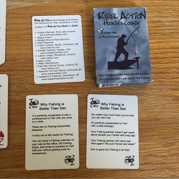 Deck of Cards - Fishermen’s Reel Action Hookin & Cooking cards - great graphics - Picture 8 of 9